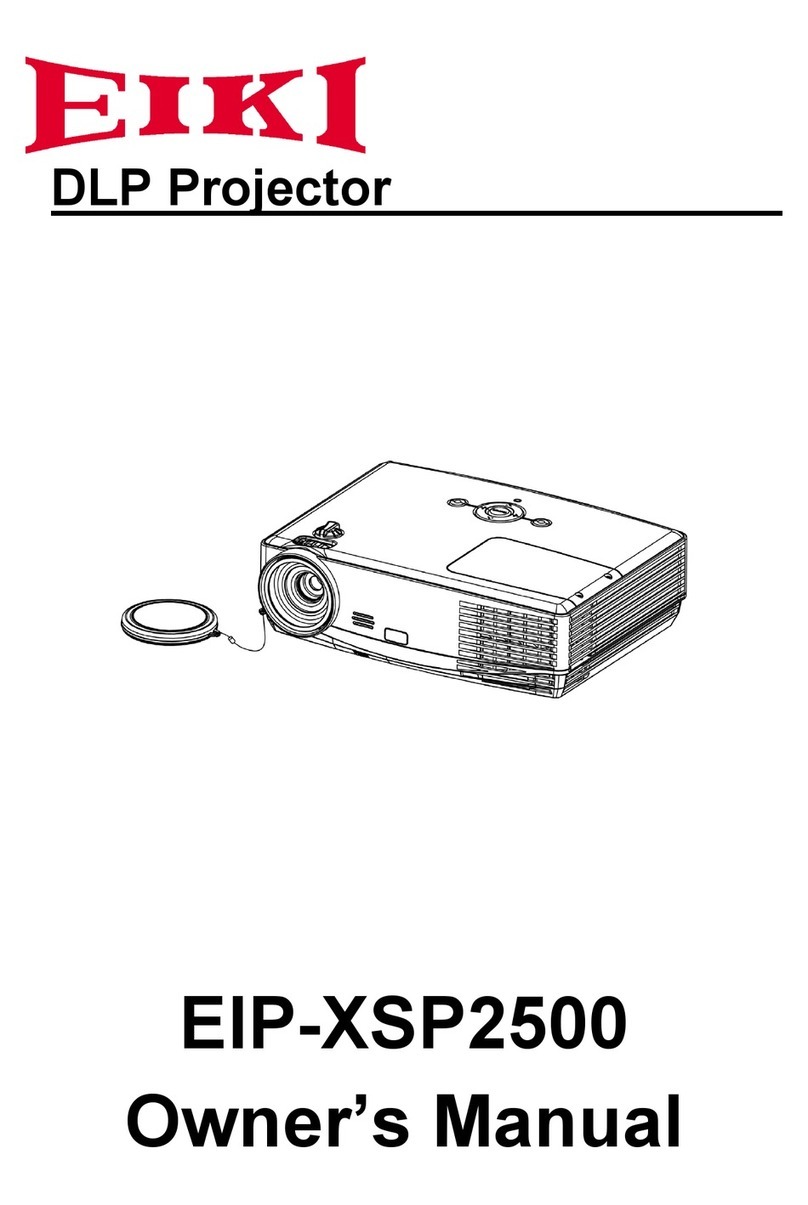 Eiki EIP-XSP2500 User manual Eiki EIP-XSP2500 User manual