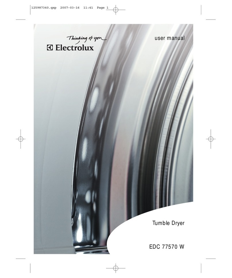 Electrolux EDC 77570 W User manual