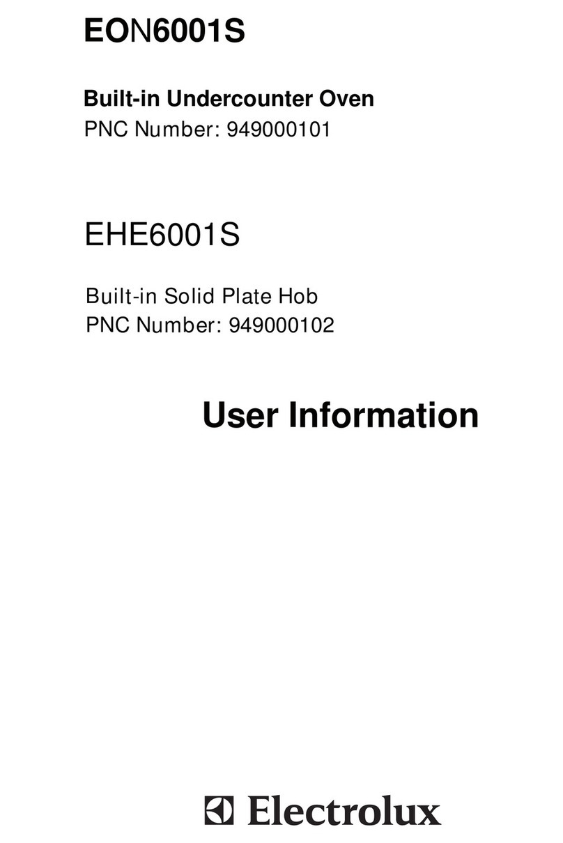 Electrolux EON6001S User information