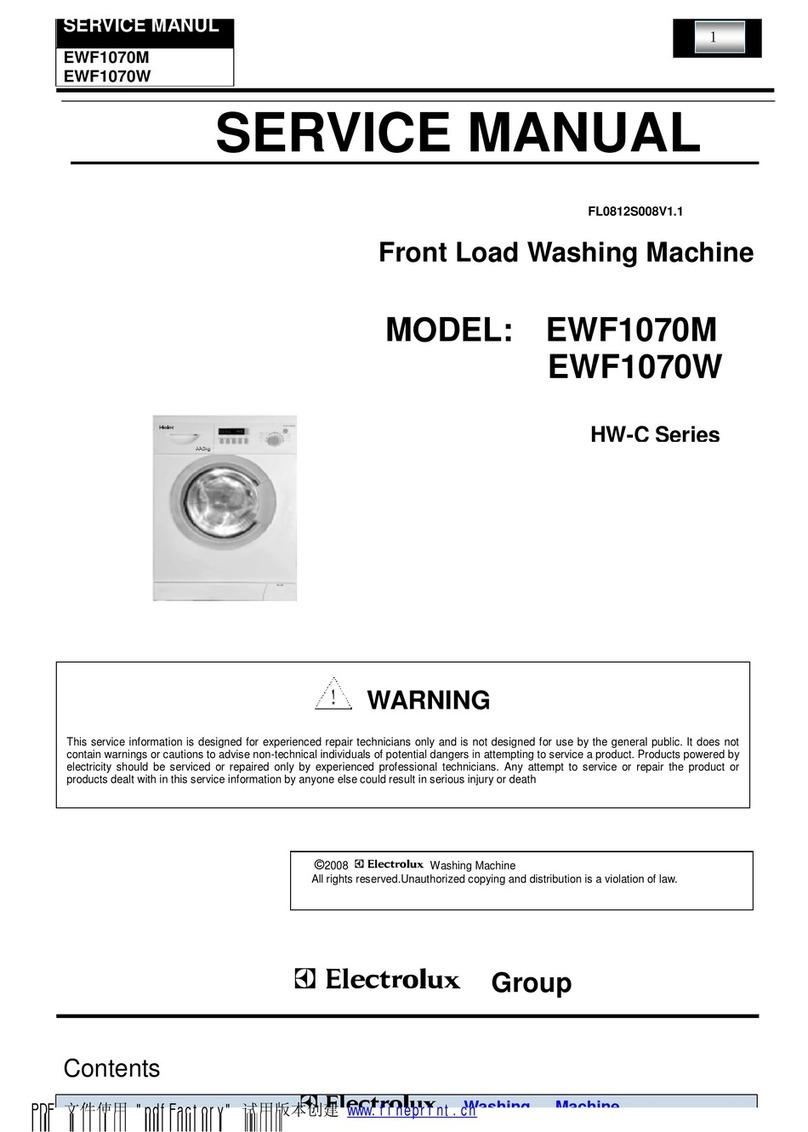Electrolux EWF1070M User manual