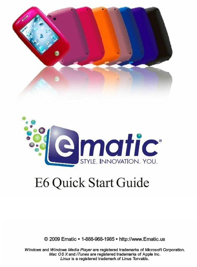 E-matic E6 Series User manual E-matic E6 Series User manual