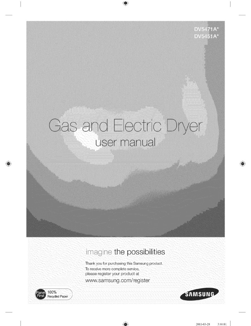 Samsung DV5471A Series user manual