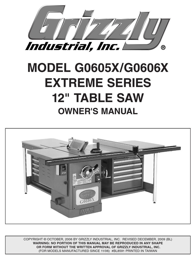 Grizzly EXTREME G0605X User manual