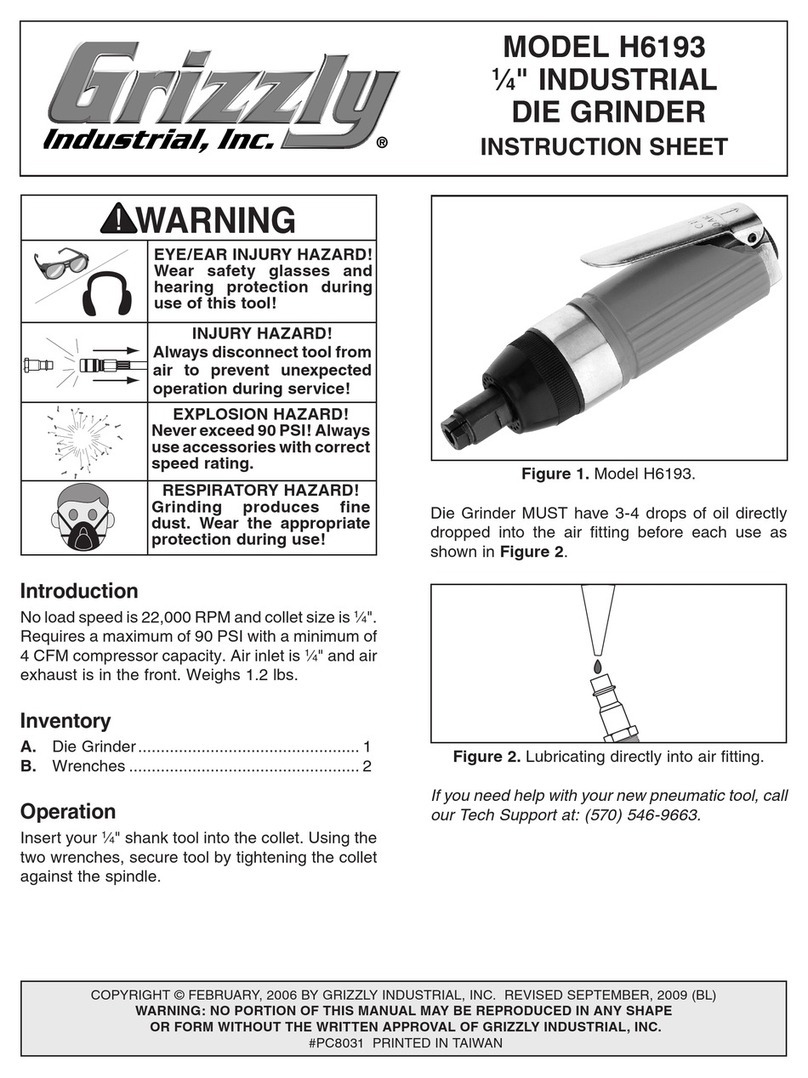 Grizzly H6193 instruction sheet