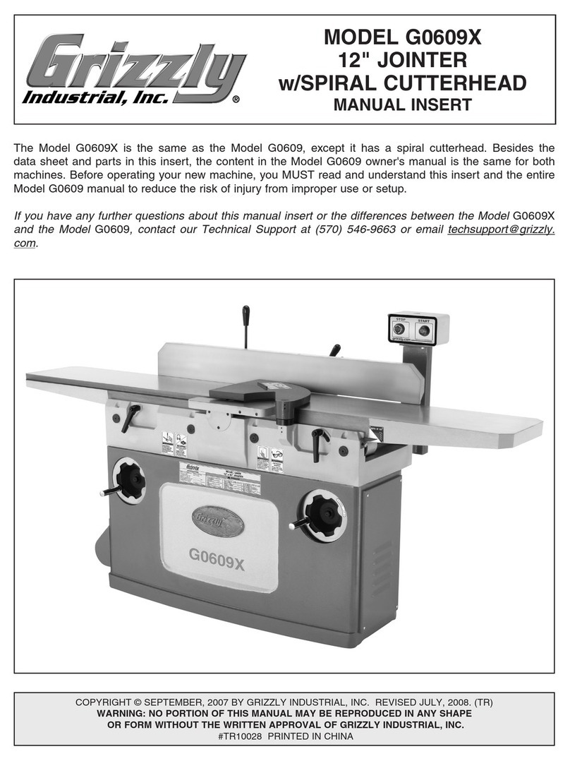 Grizzly G0609X Manual insert