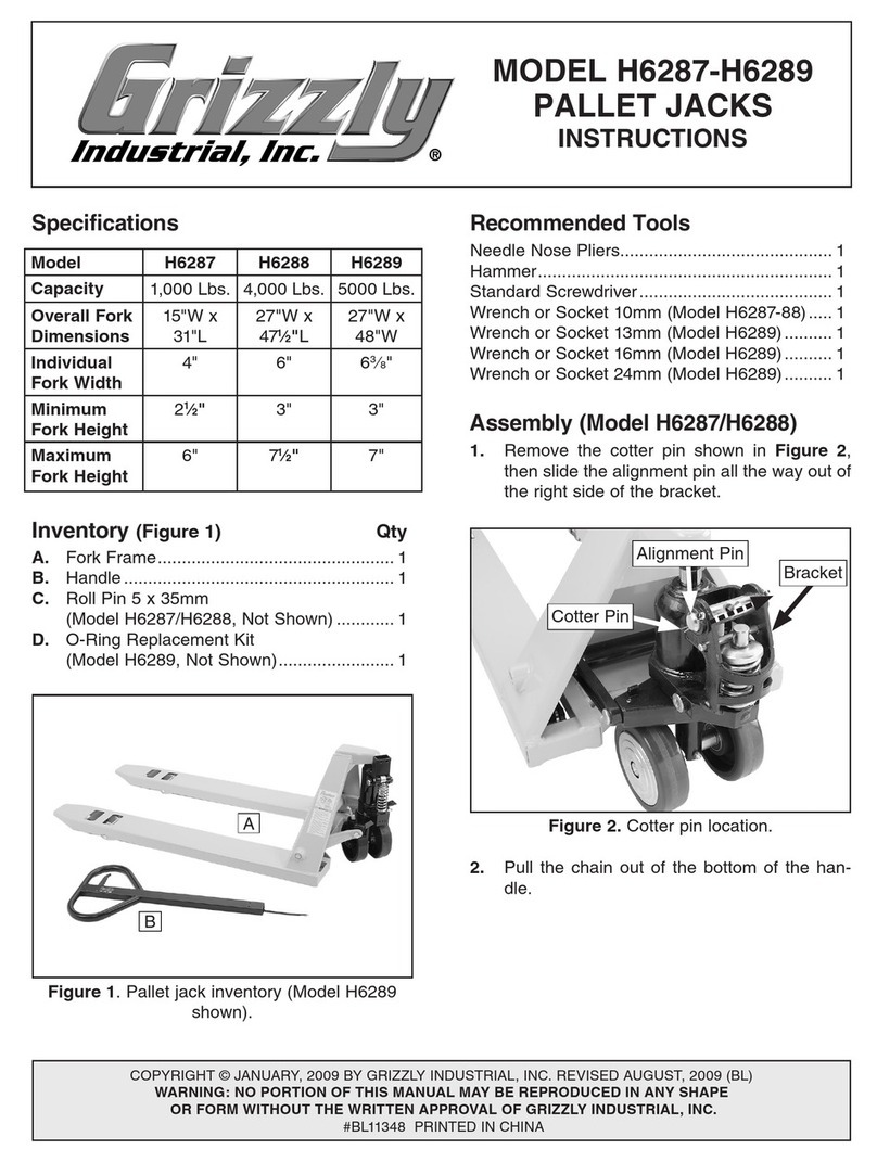Grizzly H6287 User manual