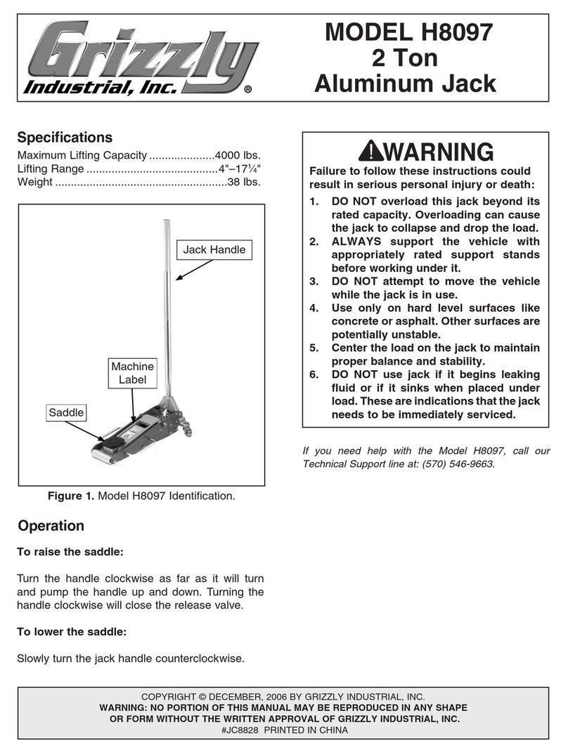 Grizzly H8097 Operating and maintenance manual