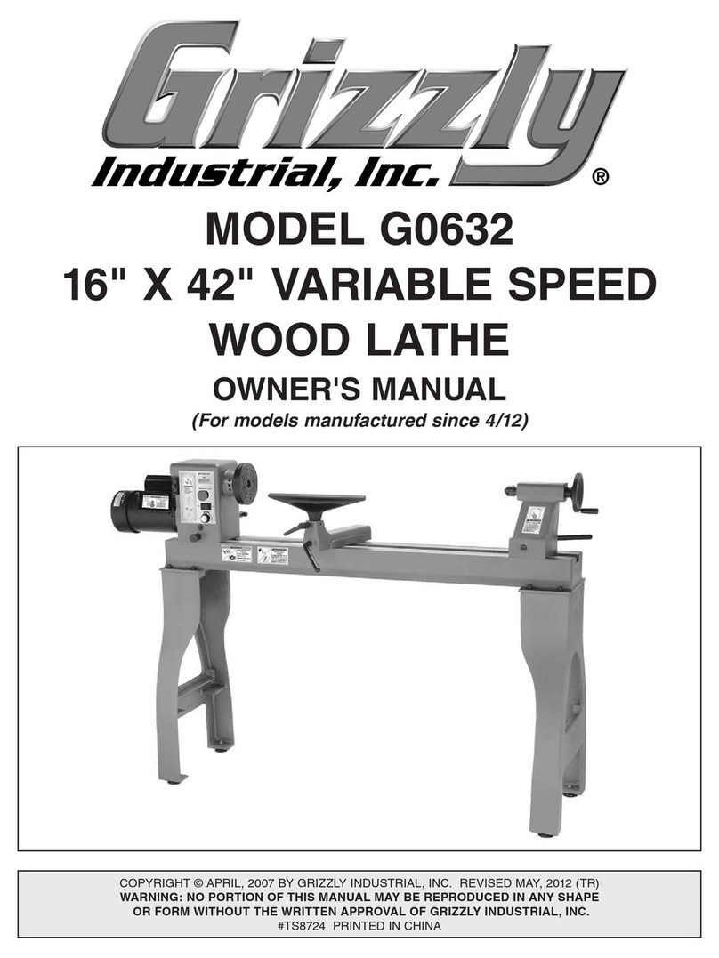 Grizzly G0632 owner's manual