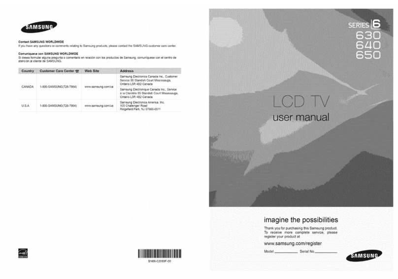 Samsung LN46B630 User manual