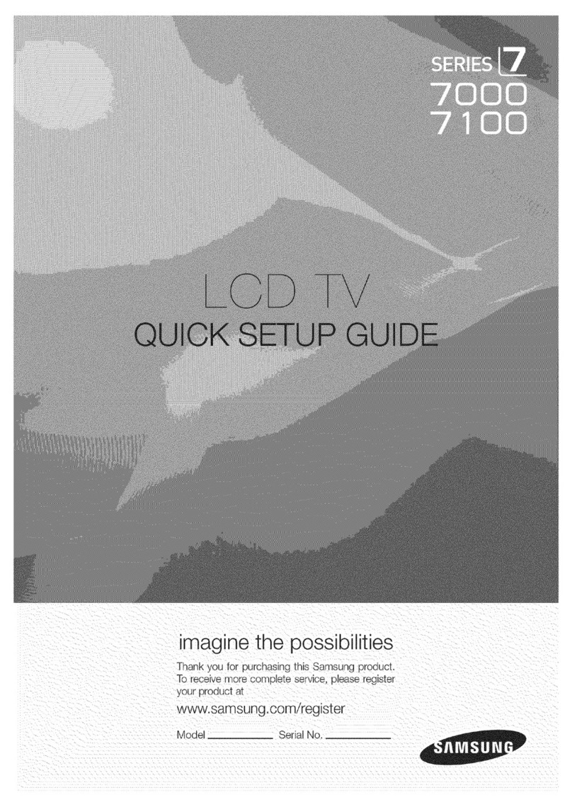 Samsung UN46B7000 - 46" LCD TV User manual