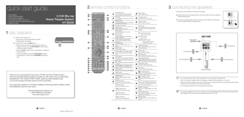 Samsung HT-BD2E User manual
