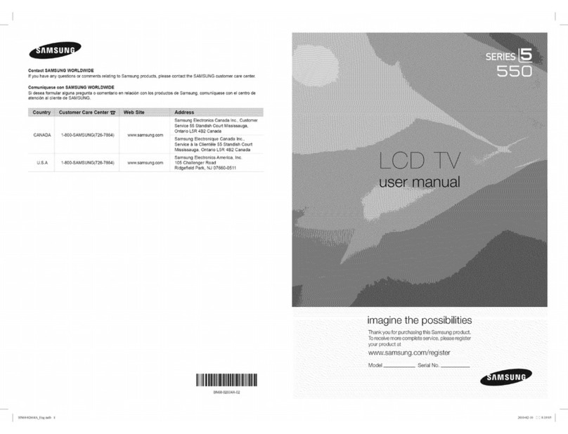 Samsung LN40C550 User manual
