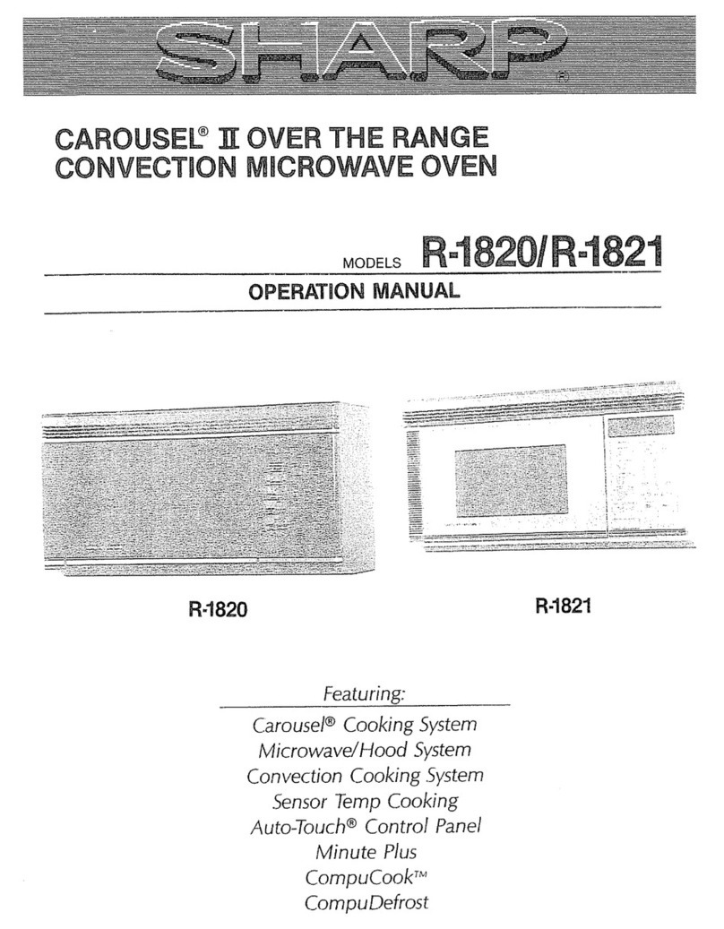 Sharp Carousel II R-1820 User manual