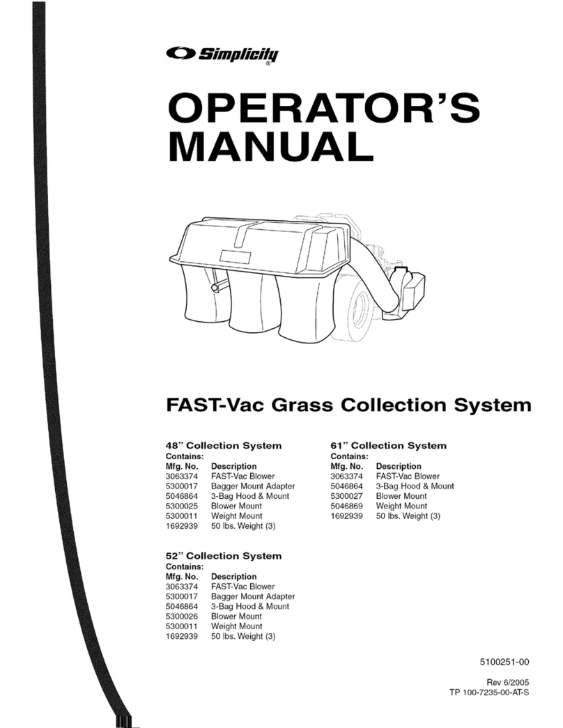 Simplicity 5100251-00 Operator's manual