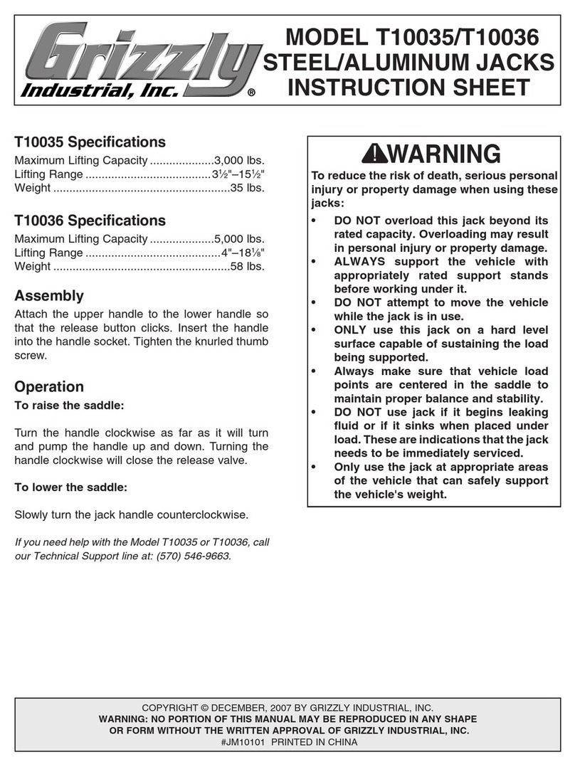 Grizzly T10035 User manual