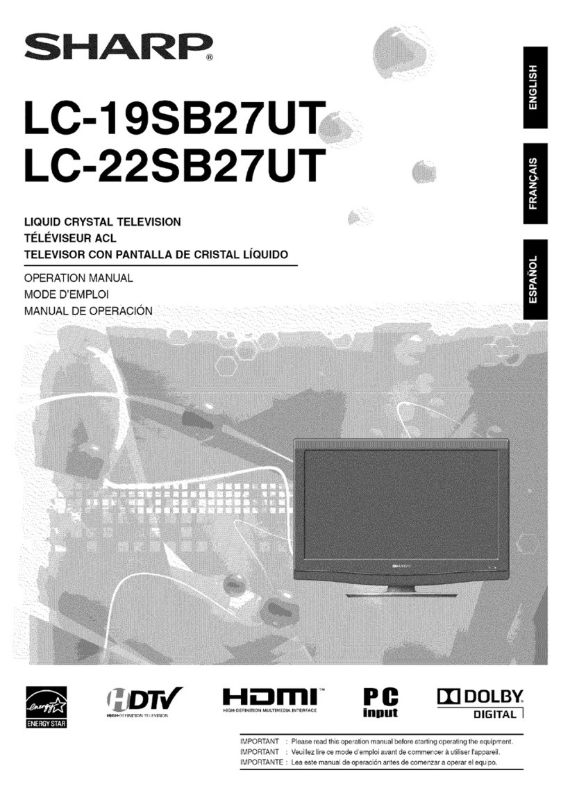 Sharp LC-22SB27UT User manual