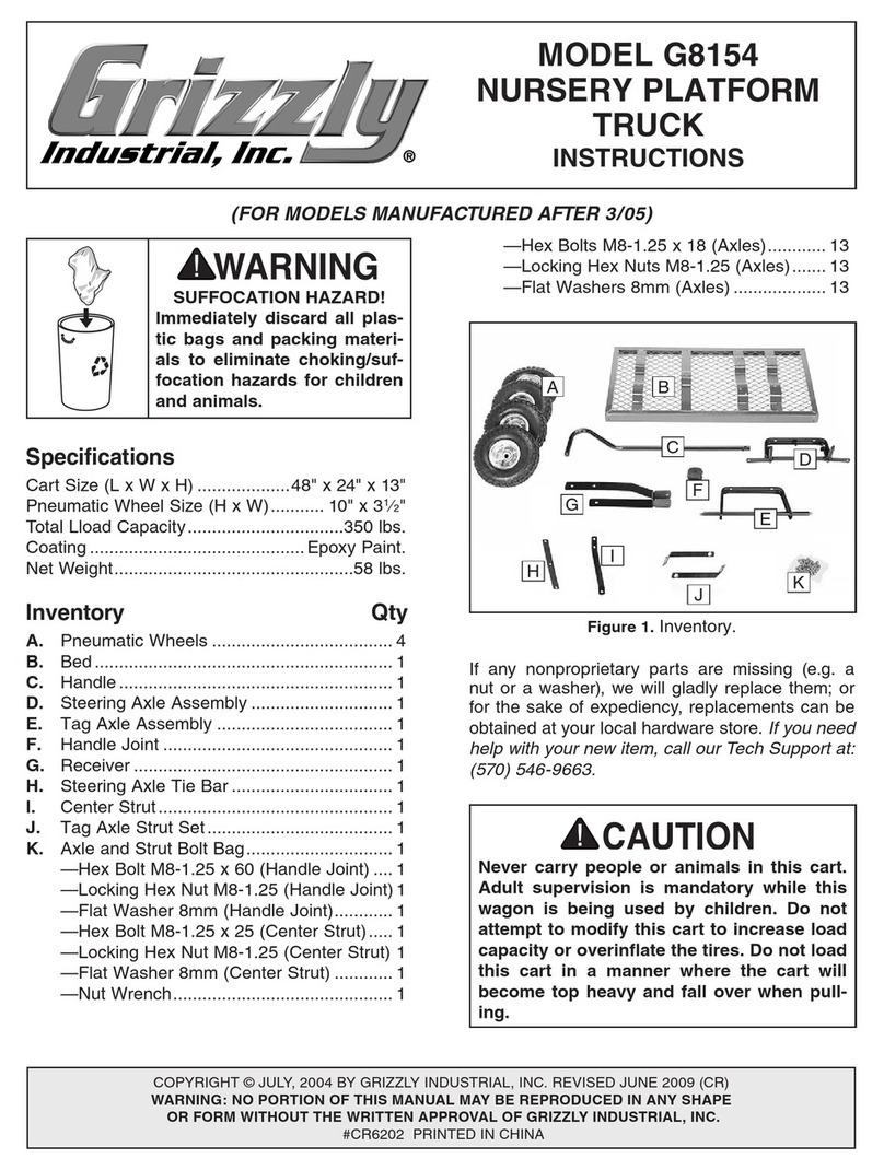 Grizzly G8154 User manual