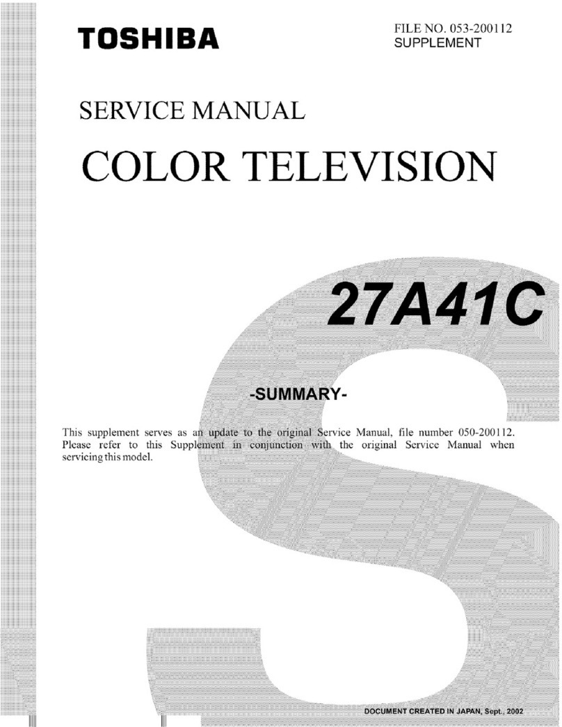 Toshiba 27A41C User manual Toshiba 27A41C User manual