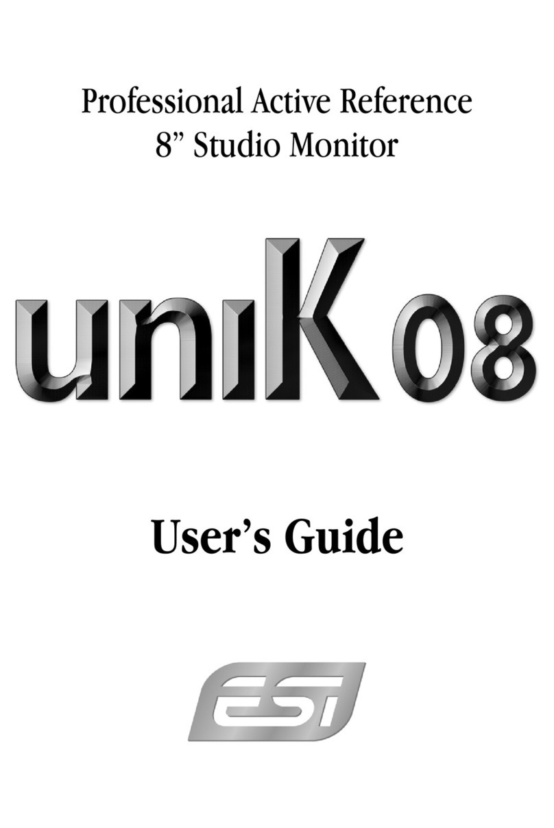 ESI uniK 08 User manual