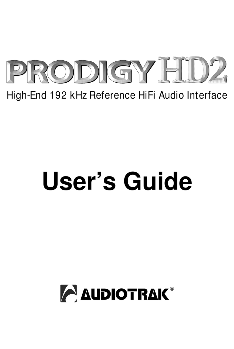 Audiotrak AUDIOTRAK Prodigy HD2 user guide