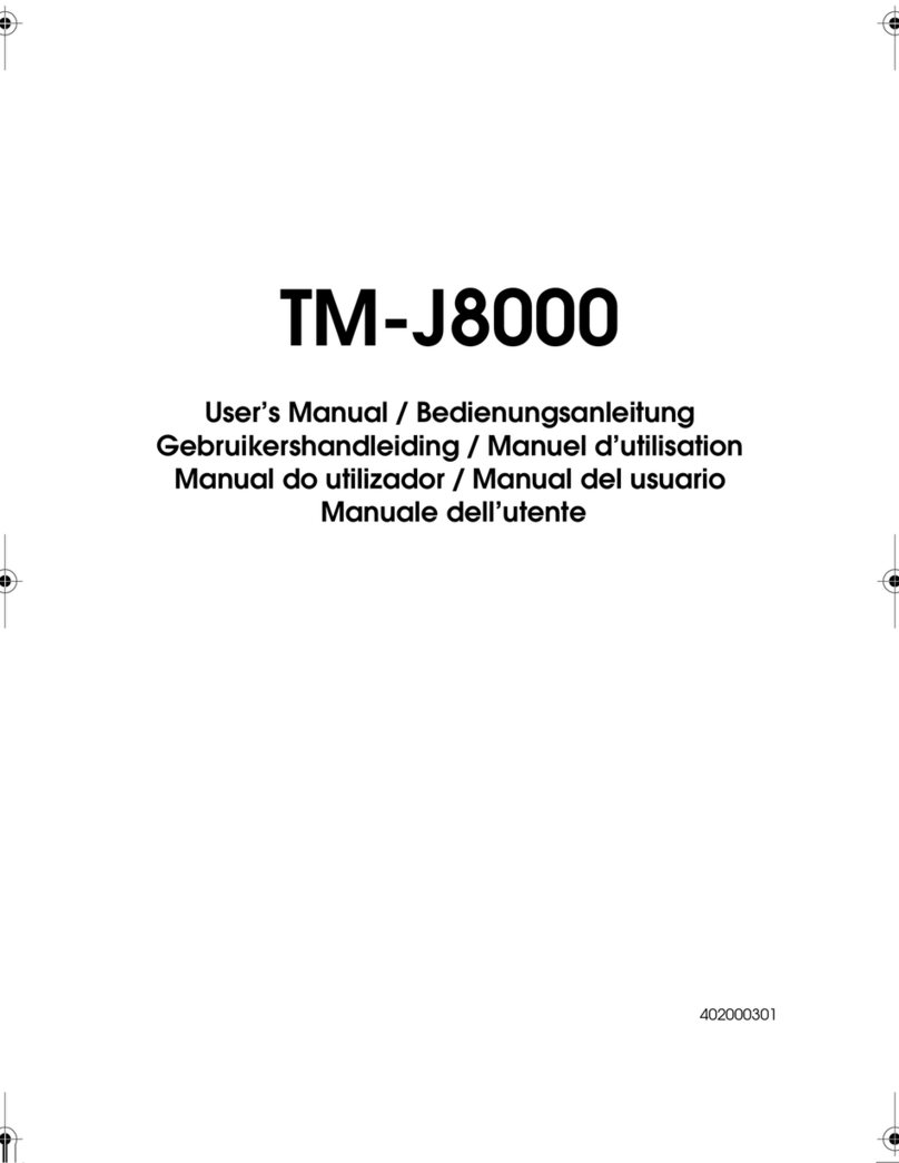 Epson TM-J8000 User manual
