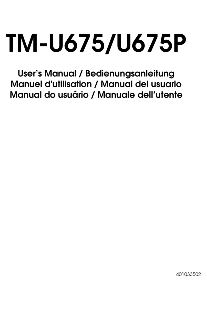 Epson U675 - TM Color Dot-matrix Printer User manual