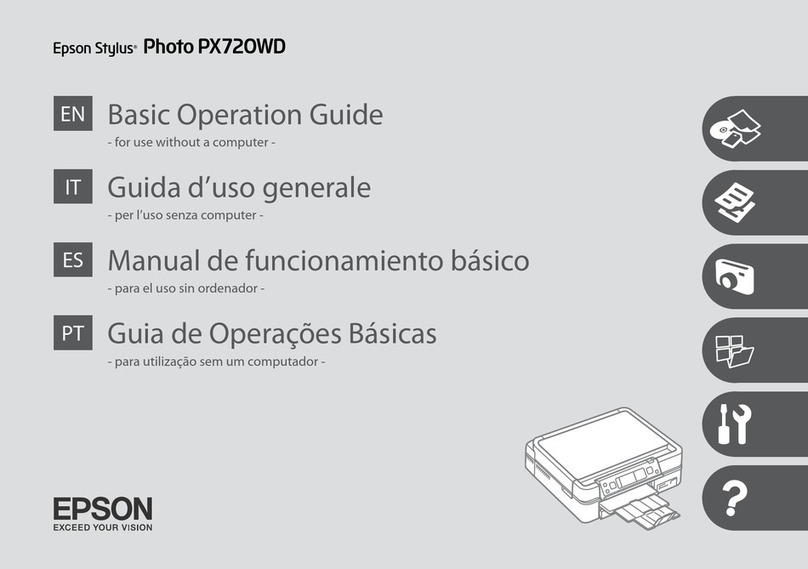 Epson Stylus Photo PX720WD Assembly instructions