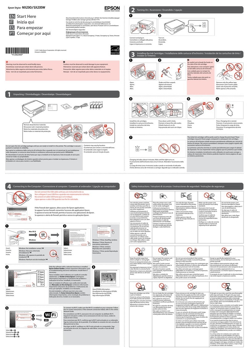 Epson Stylus NX230 Instruction Manual