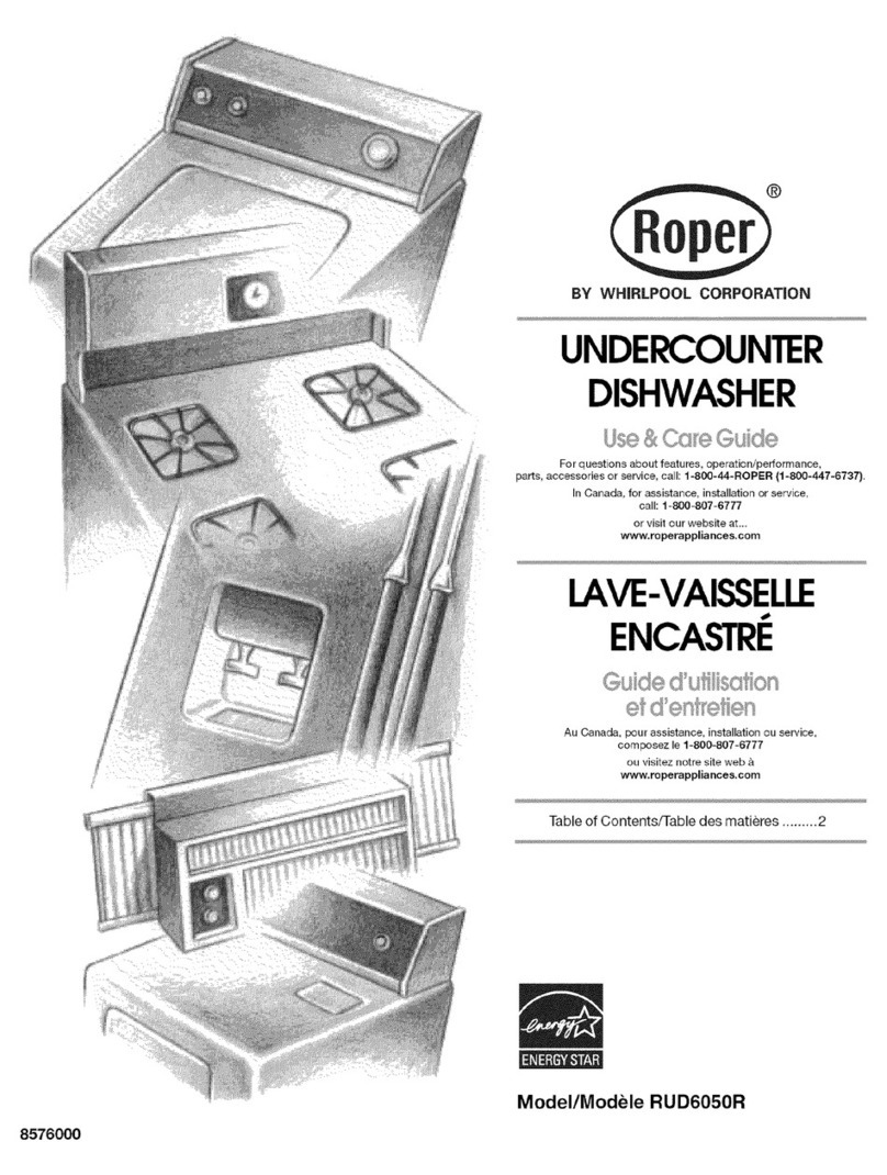 Roper RUD6050RD2 User manual