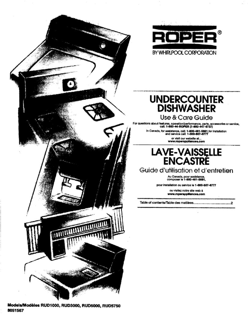 Roper RUD3000 User manual