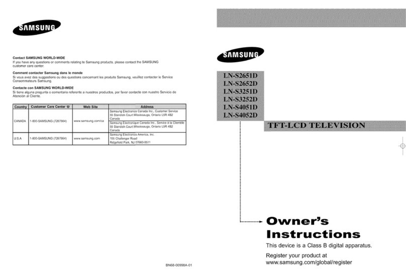 Samsung LN-S3252D User manual