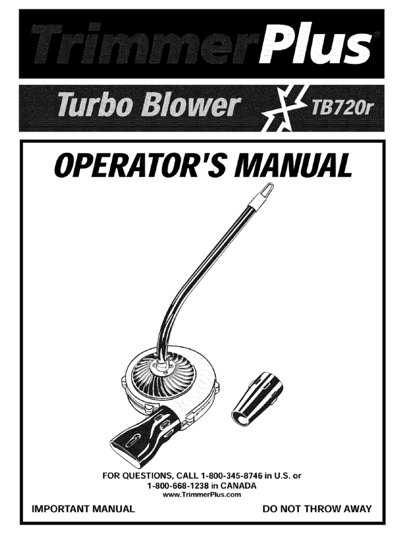 TrimmerPlus Turbo Blower TB720r Operator's manual
