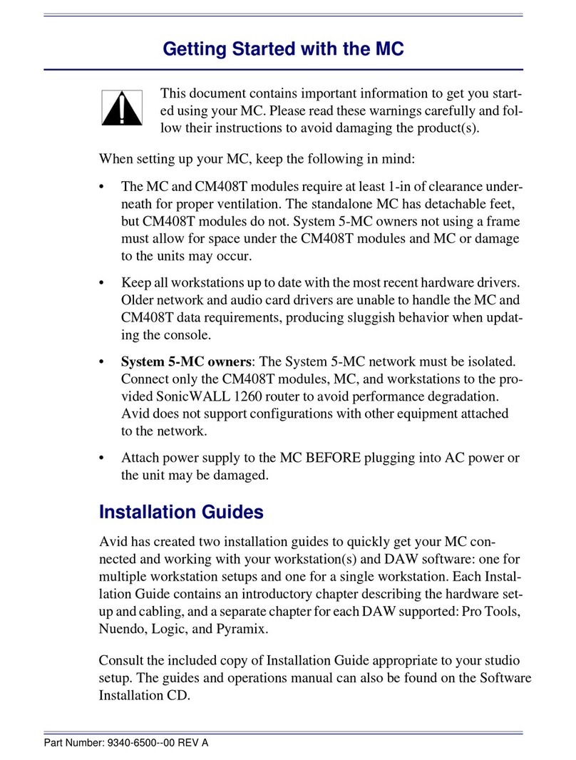 Avid Technology System 5-MC User manual Avid Technology System 5-MC User manual