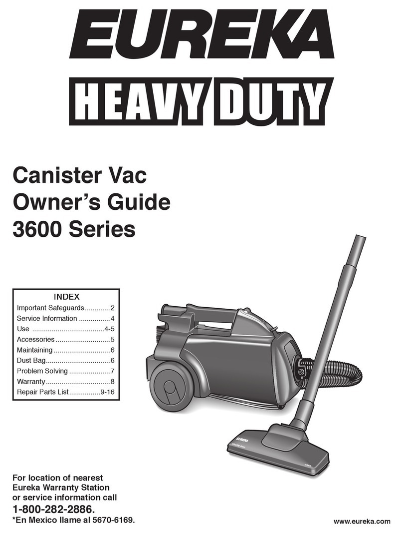 Eureka Heavy Duty 3600 Series User manual