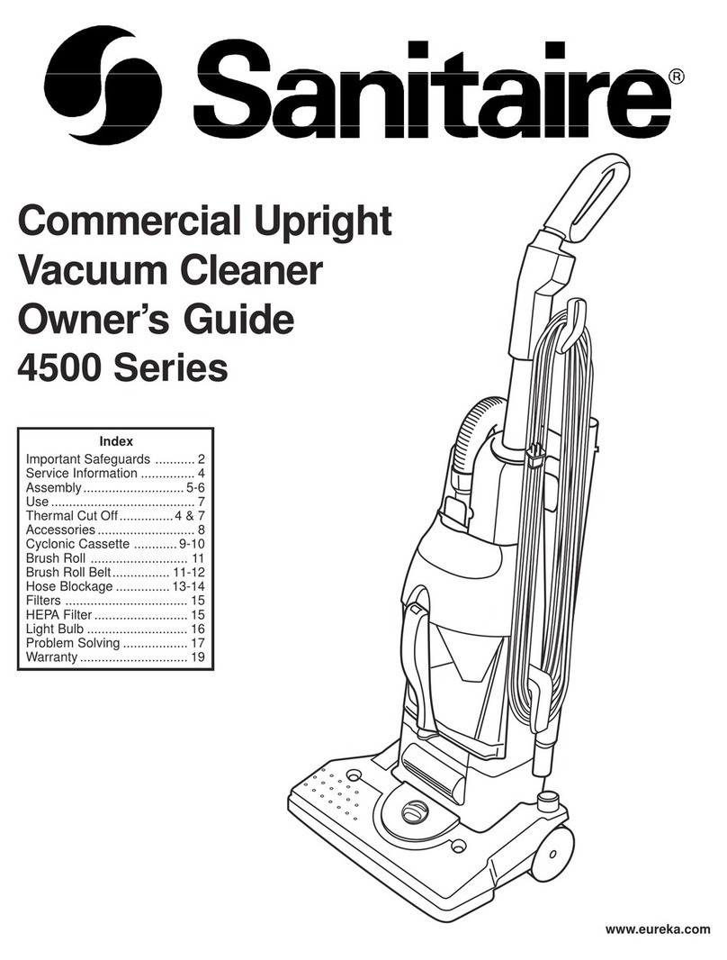 Sanitaire 4500 Series owner's guide Sanitaire 4500 Series owner's guide