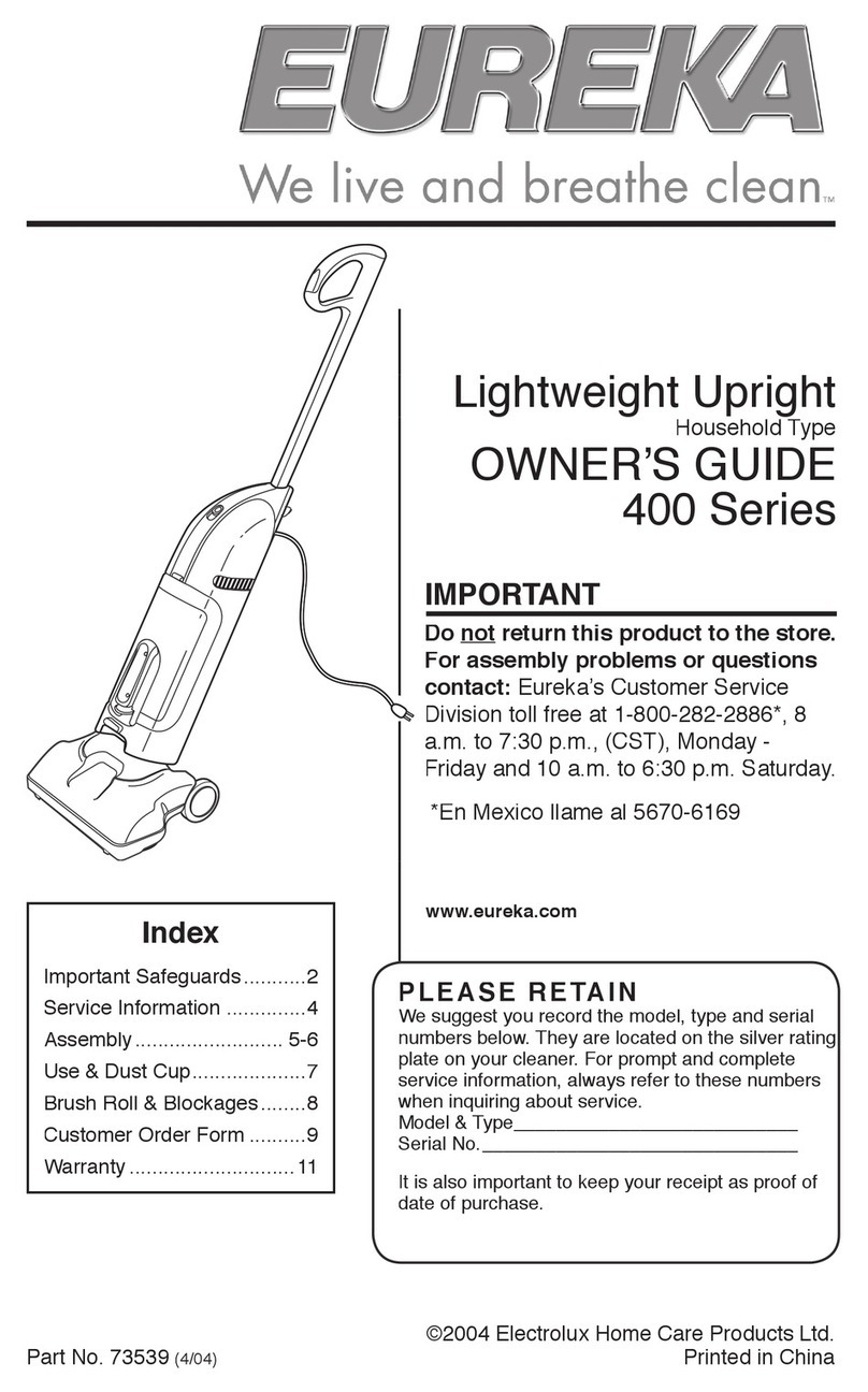 Eureka 400 Series User manual