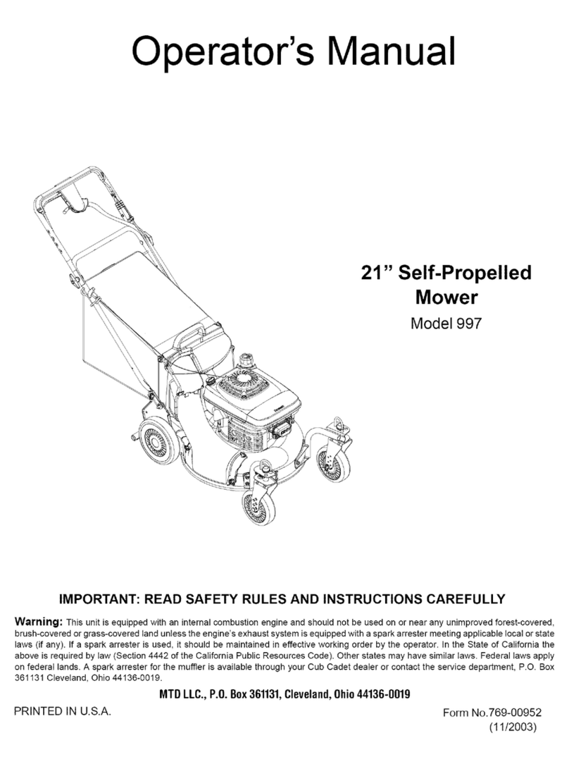 MTD 12A-997A795 User manual