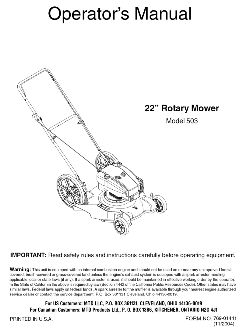 MTD 11A-503F800 Operator's manual