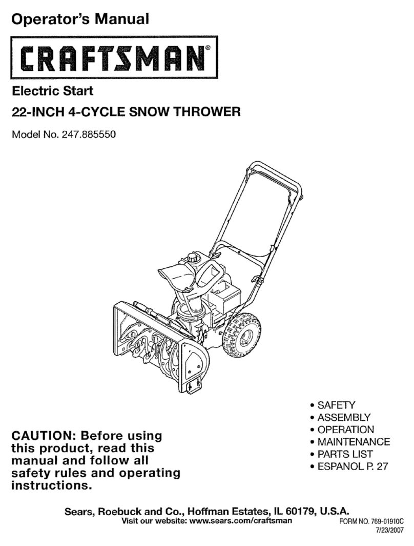 Craftsman 247.885550 Operator's manual