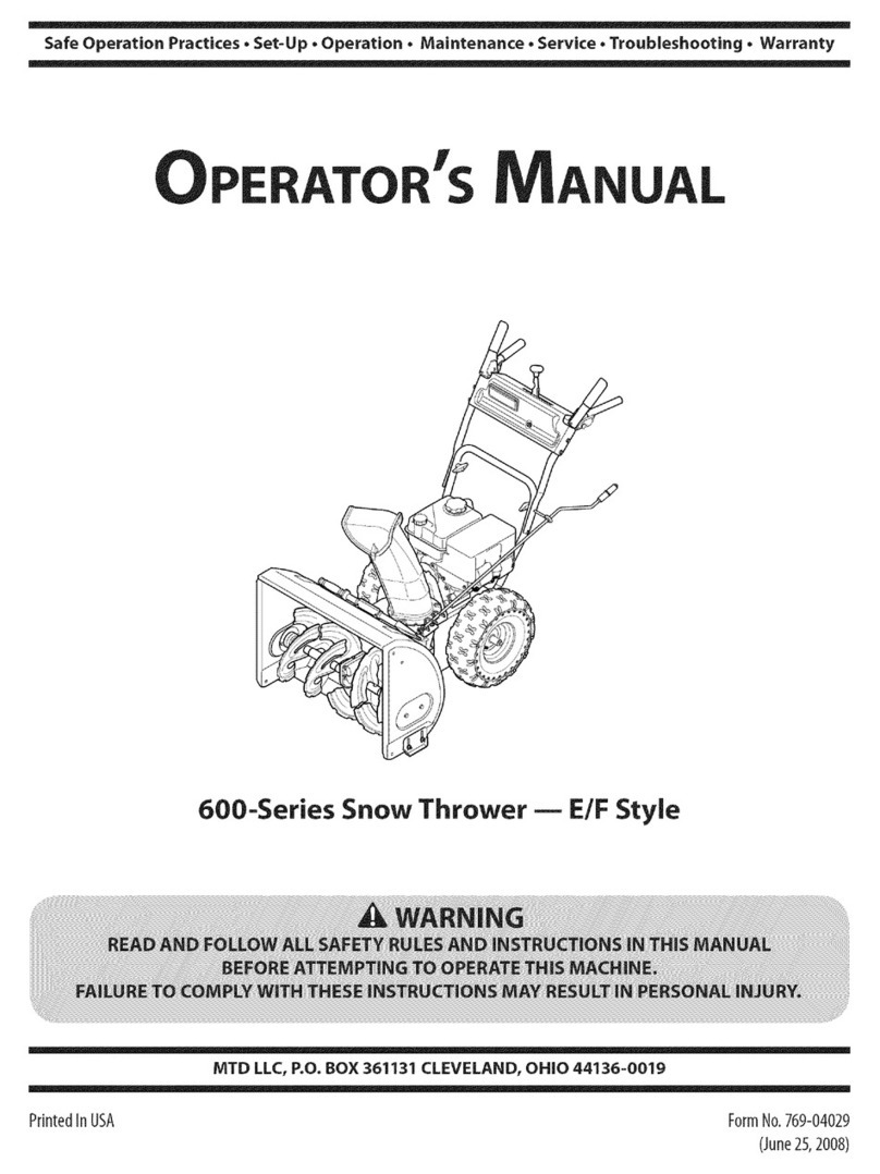 MTD 31AM63EF729 Operator's manual