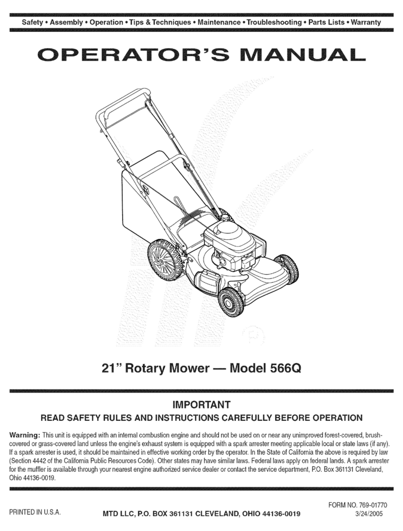 MTD 12A-566Q795 User manual