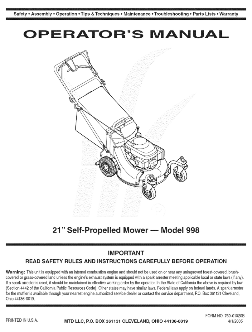 MTD 12A-998Q795 User manual