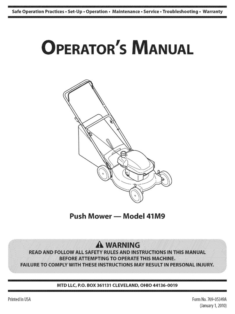 MTD 11A-41M9001 User manual