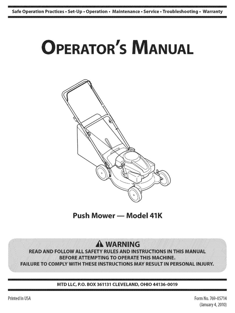 MTD 11A-41K3001 Operator's manual