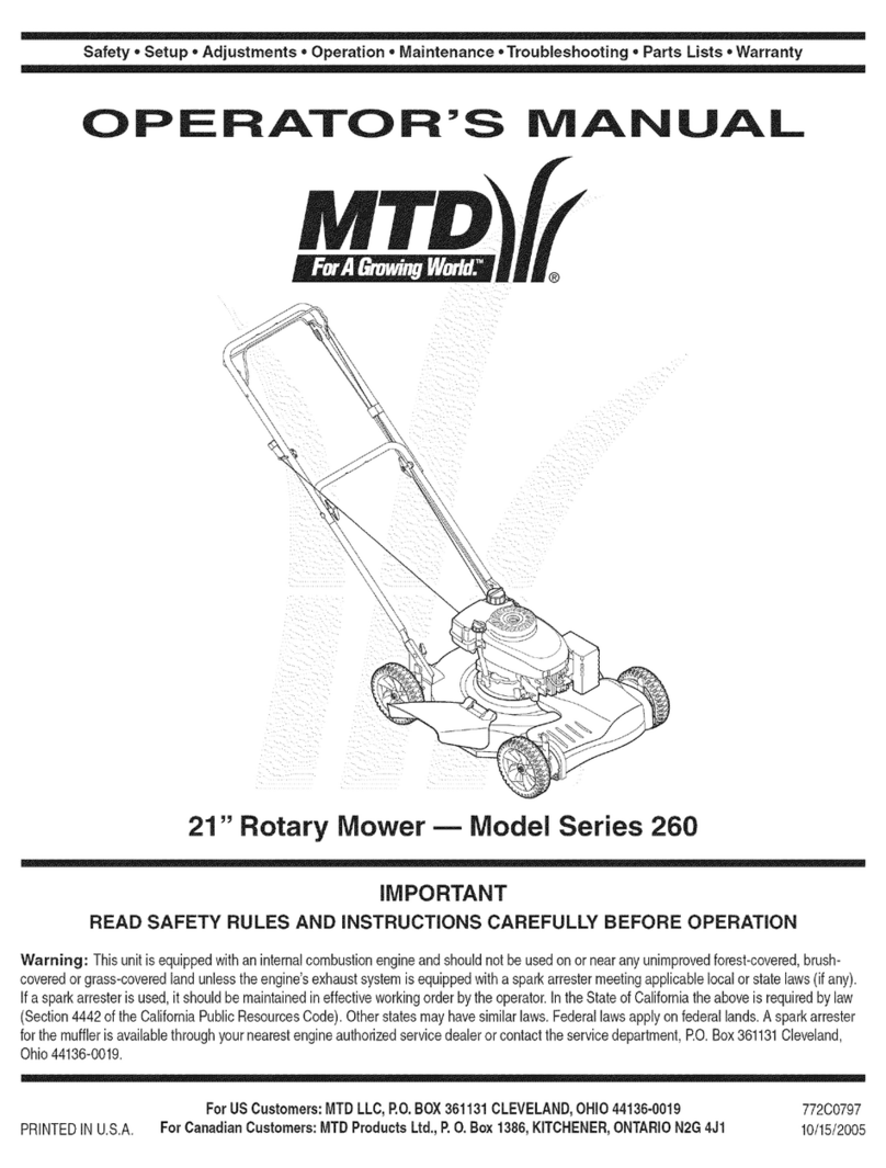 MTD 12A-263F800 Operator's manual