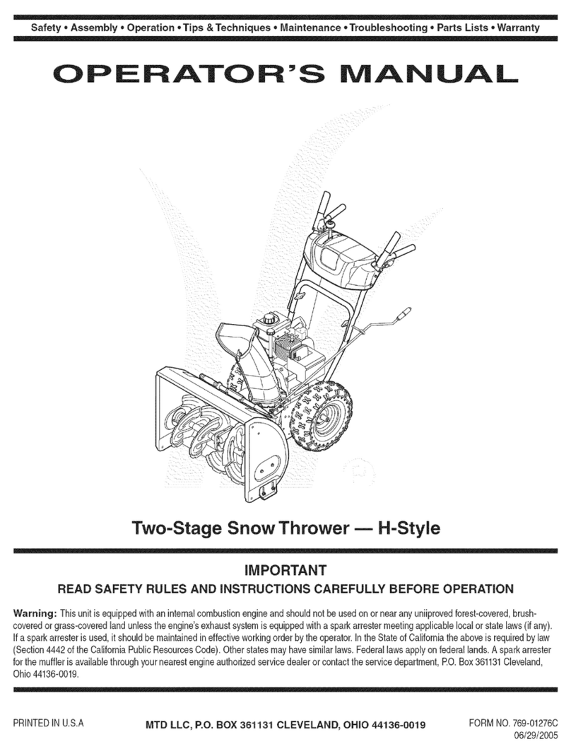 MTD 31AE6FHG705 User manual