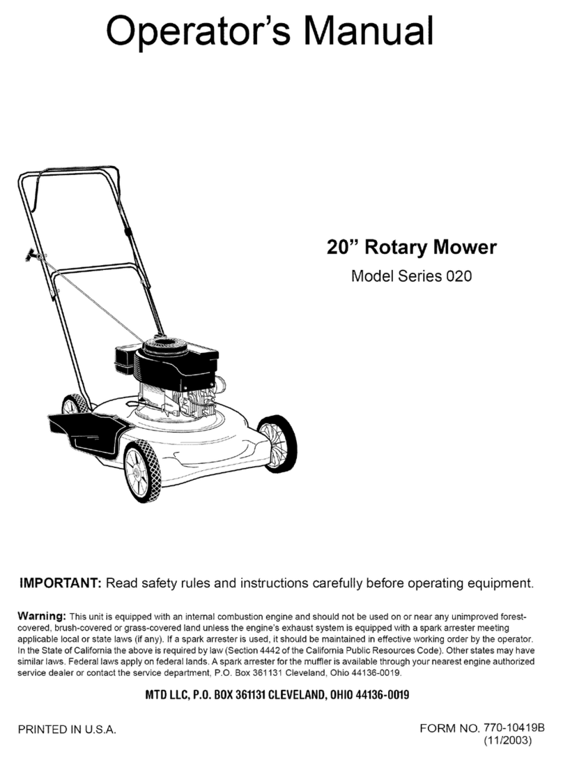 MTD 11A-020B700 User manual