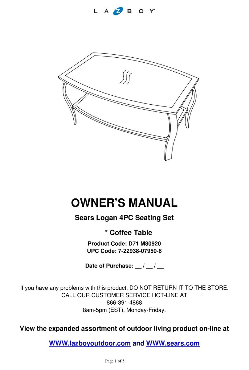 LAZBOY D71 M80920 User manual