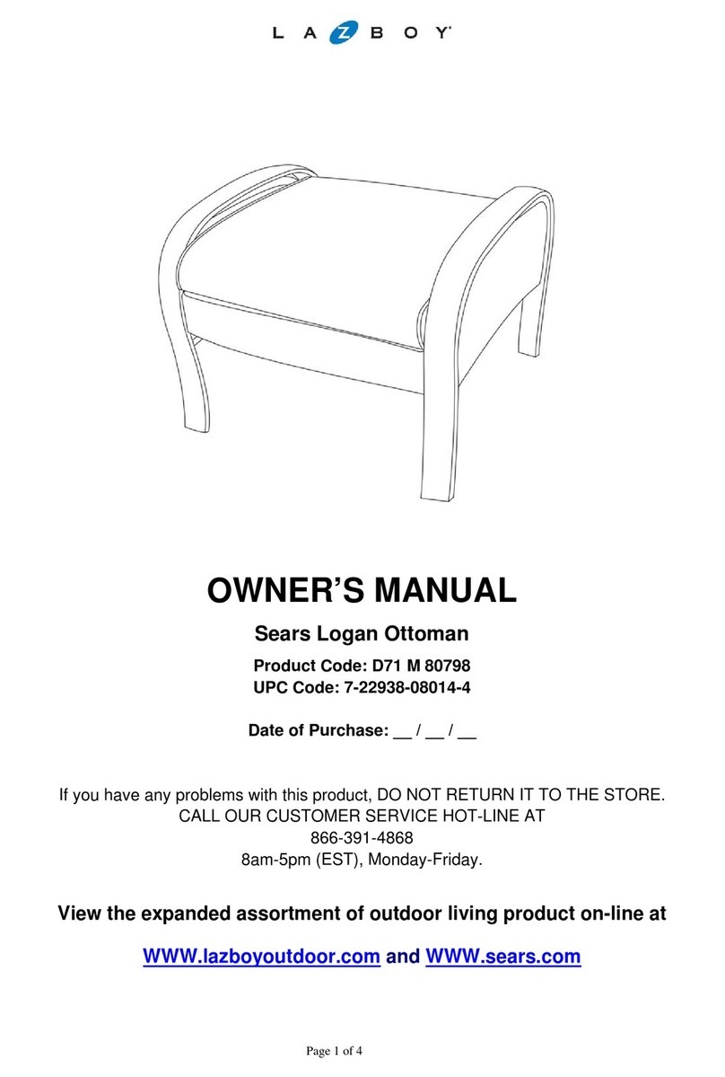 LAZBOY D71 M 80798 User manual