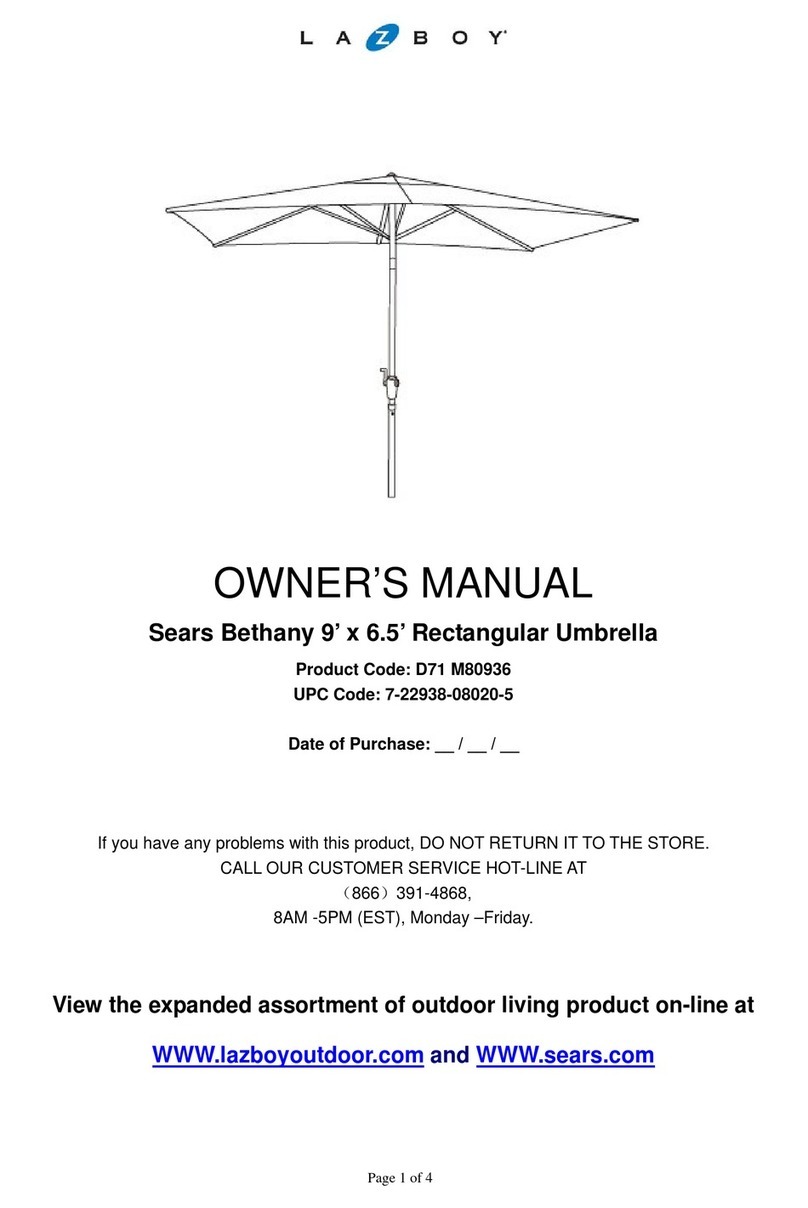 LAZBOY D71 M80936 User manual